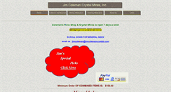 Desktop Screenshot of jimcolemancrystals.com